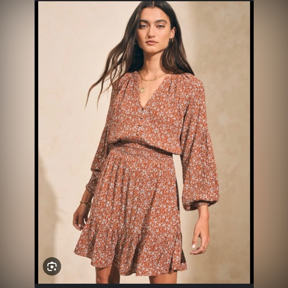 Faherty Montara Dress - Long Sleeve NWT Size L